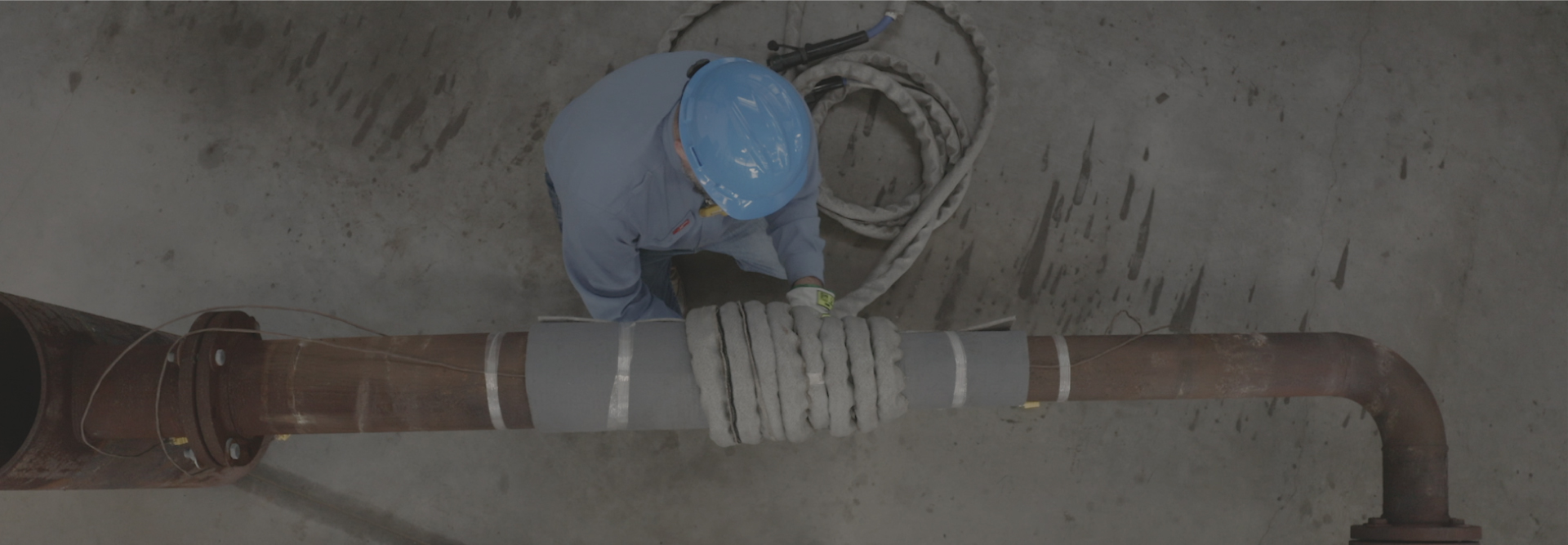 Induction heating equipment being used by a Superheat clinet.